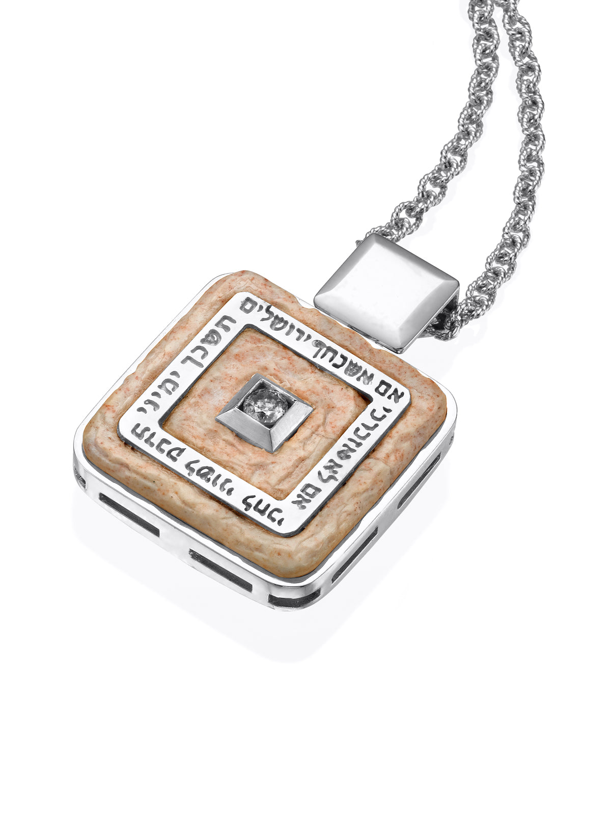 Royal Faith Pendant, White Gold and Diamond