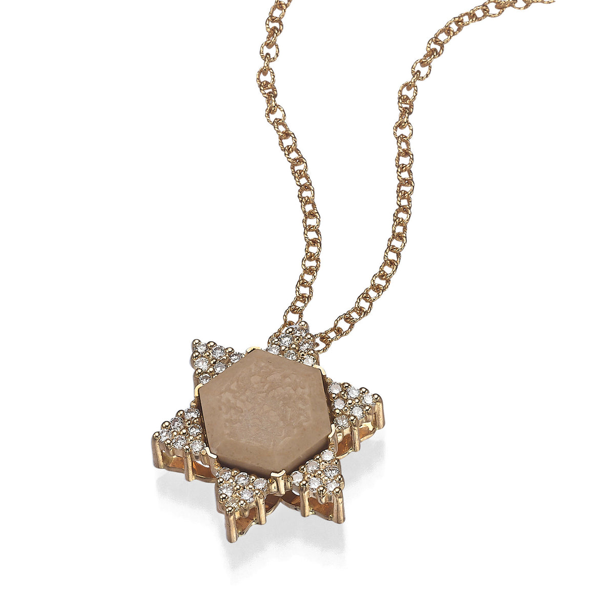 star-of-david-pendant set in gold and diamonds