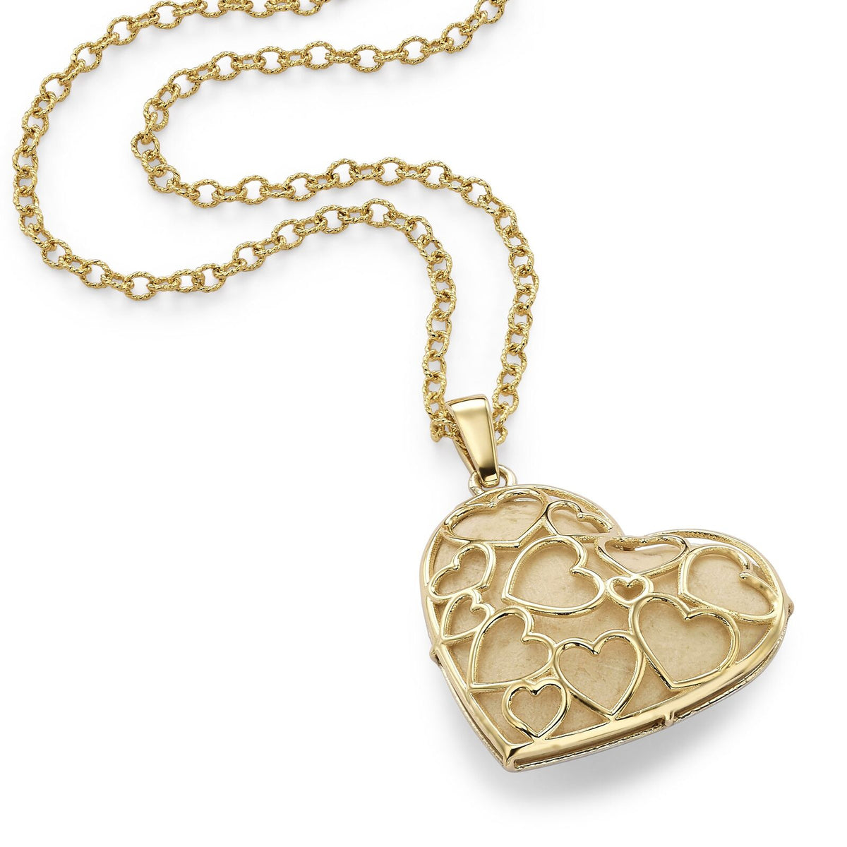 Heart Shaped Pendant Gold and Diamonds