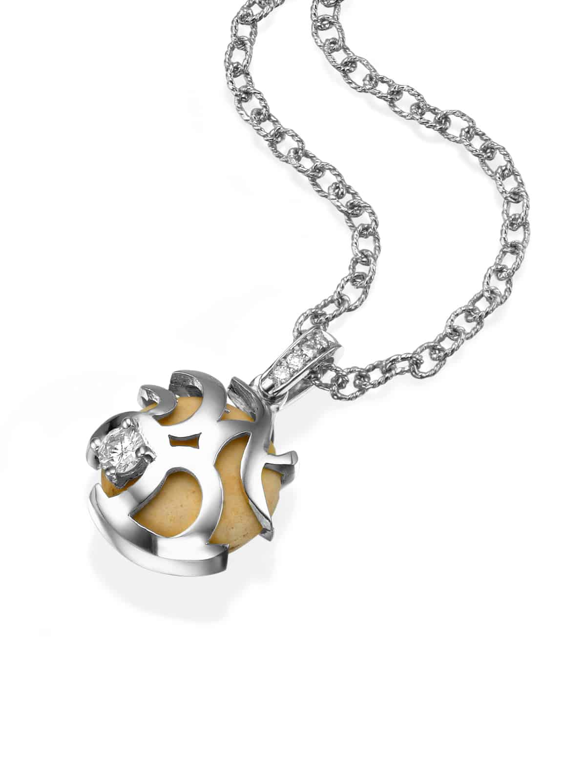Ahava Romantic Pendant Yellow Gold And Diamond