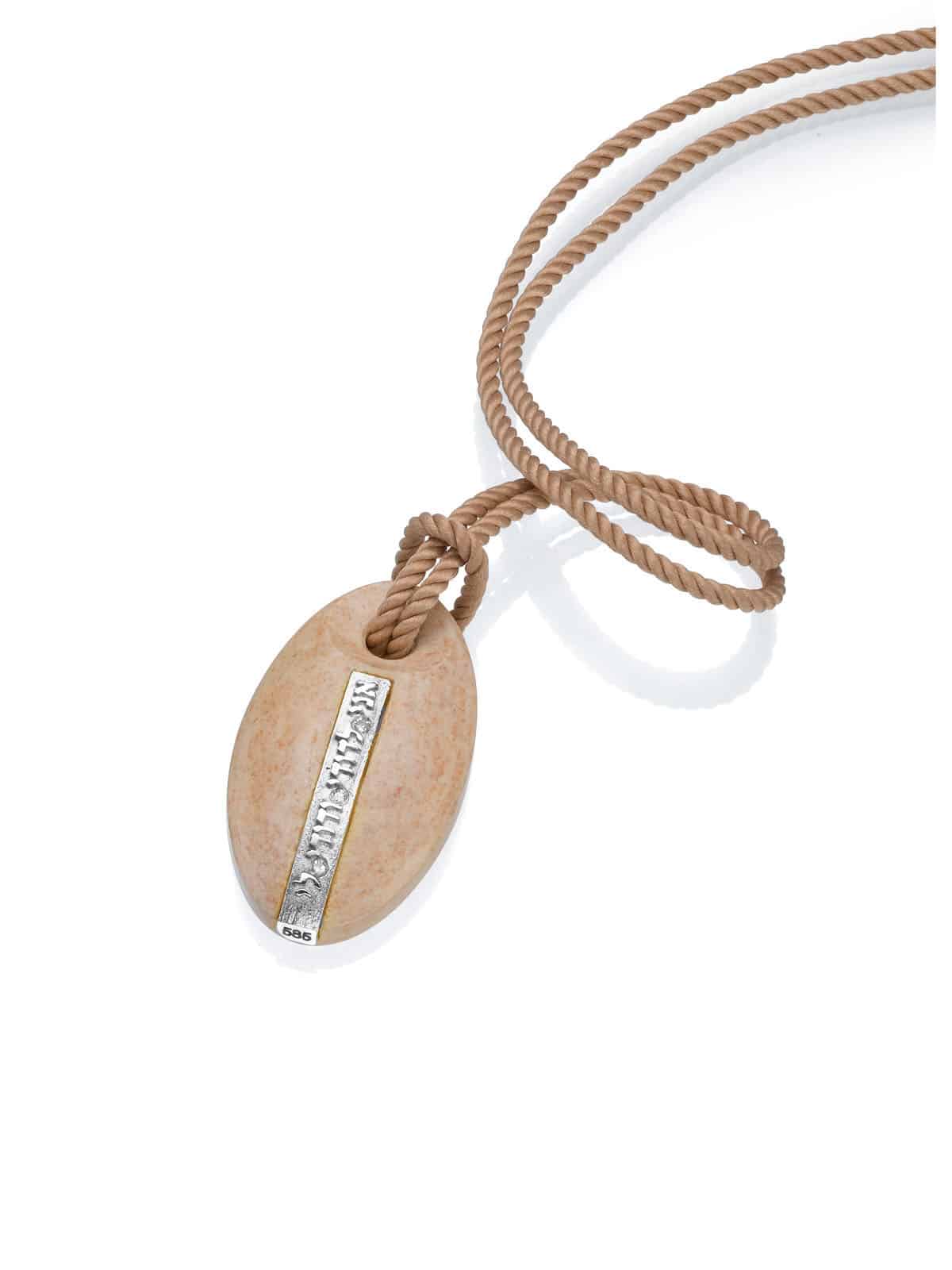 14K Yellow Gold Diamond Necklace with a Love Verse