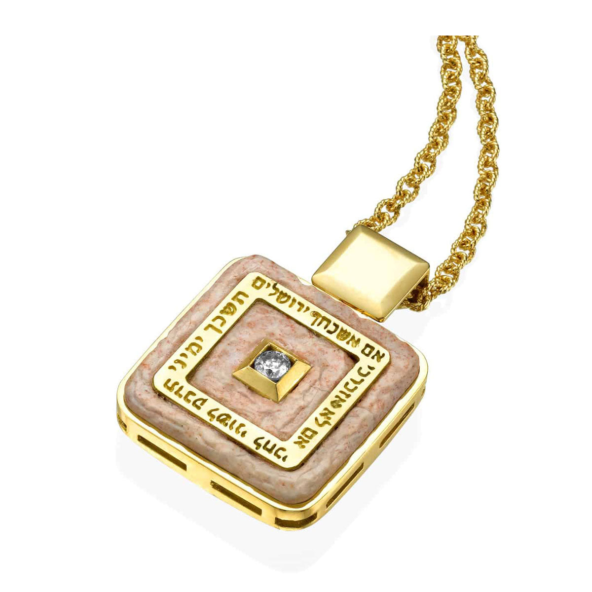 Royal Faith Pendant, Gold and Diamond
