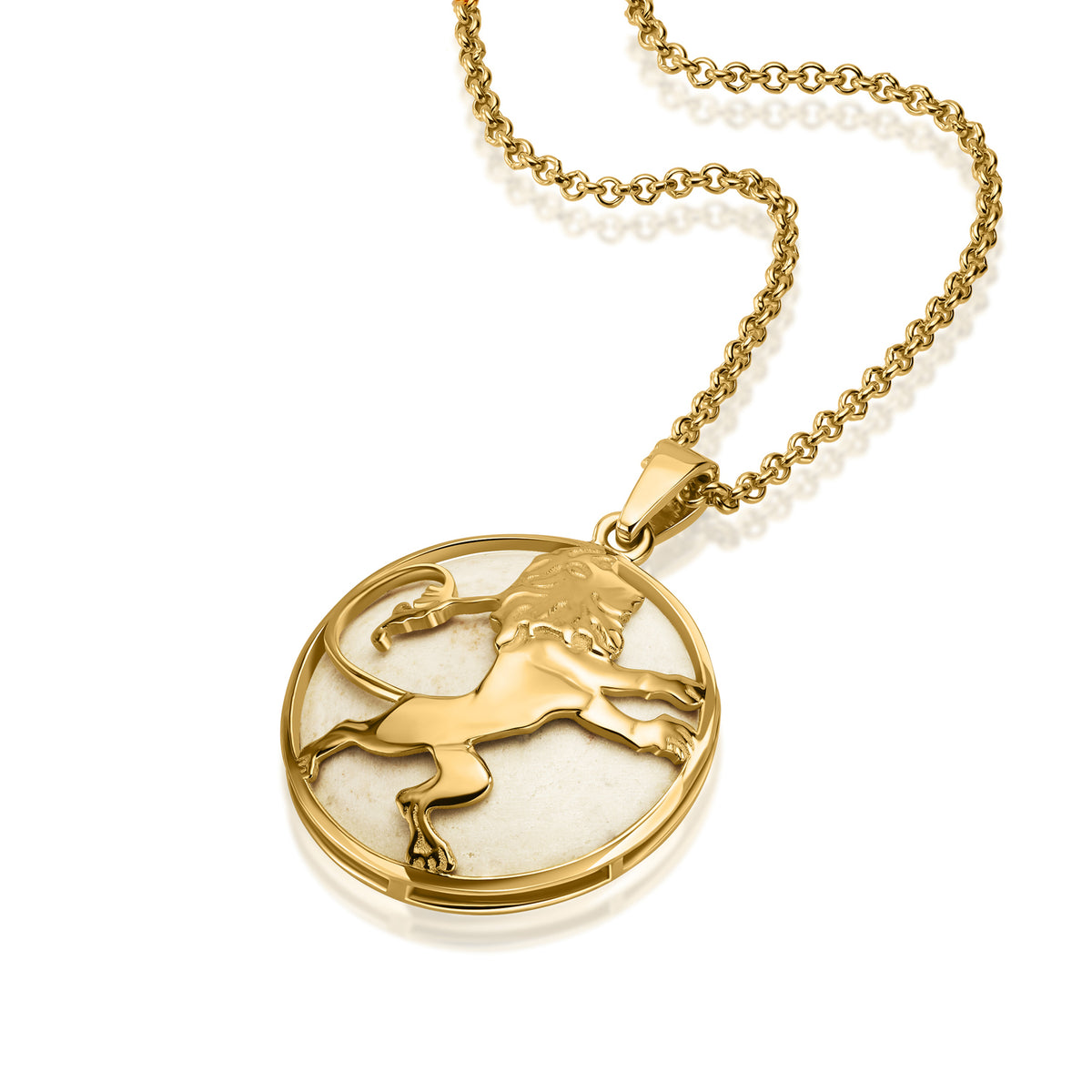 The double-sided Temple Mount round pendant