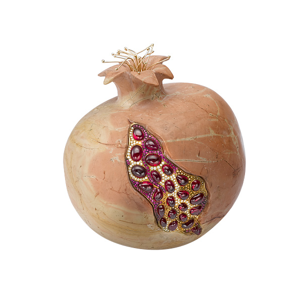 The Ruby Pomegranate, 18K Yellow Gold, Diamonds and Rubies