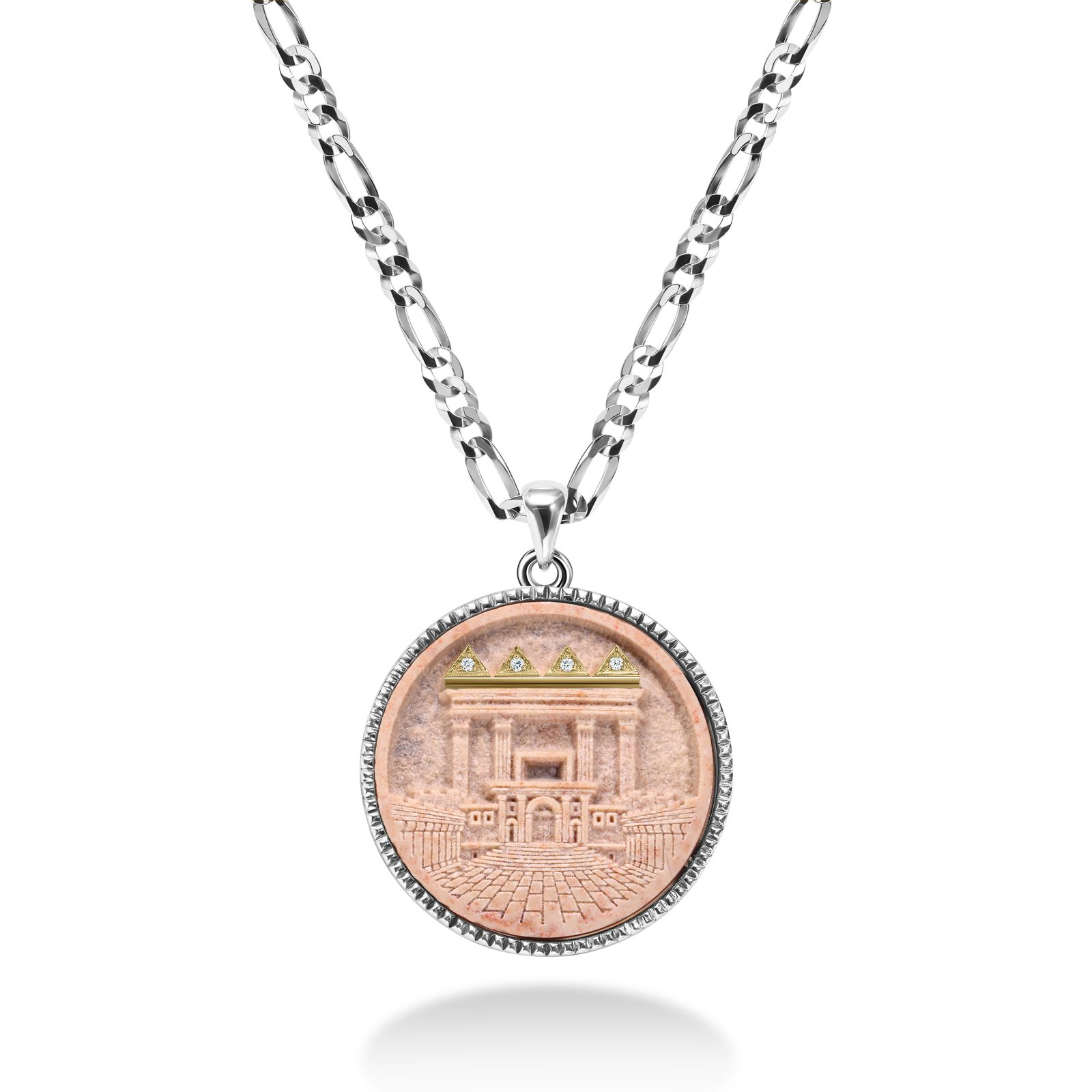 Second Temple Pendant with a Diamonds